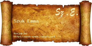 Szuk Emma névjegykártya