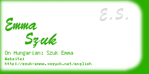 emma szuk business card